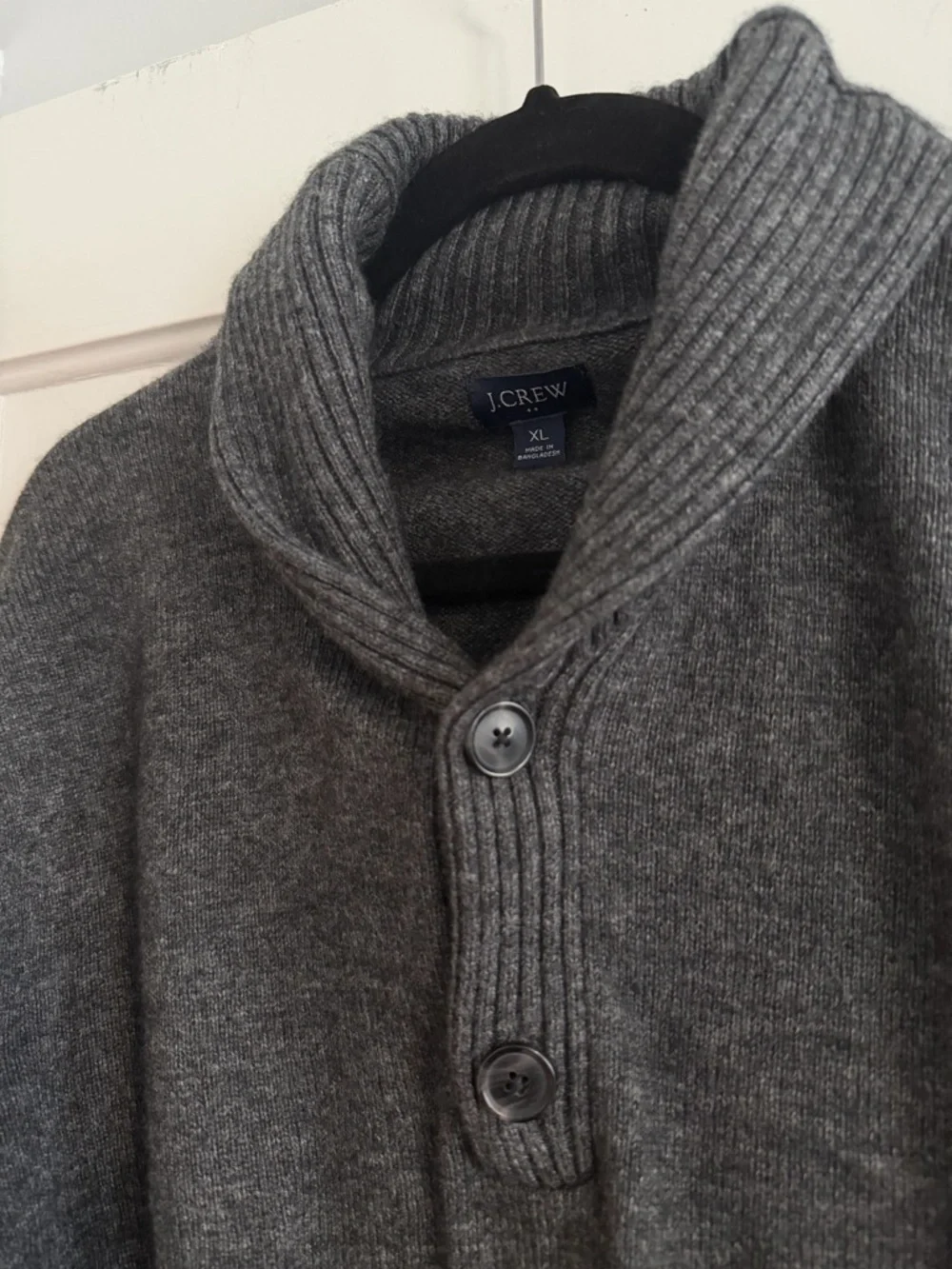 J. Crew Men’s Shawl-collar sweater in supersoft lambswool blend XL